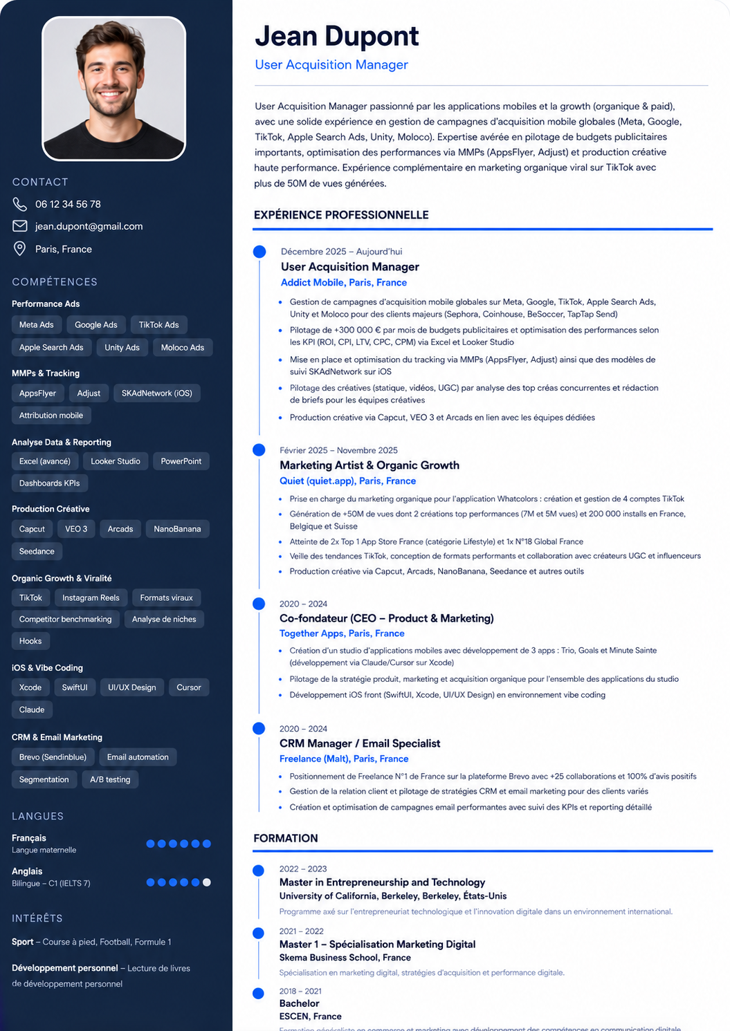 Template CV Luxe